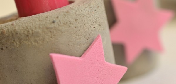 DIY: Kerzenständer aus Blitzzement – selbstgemachte Deko für die Kaffetafel
