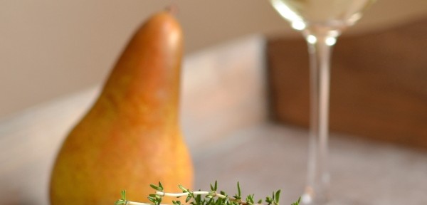 Ziegenkäse-Birnen-Taler mit gebratenem Radicchio (zu Gast bei Anne loves Food)