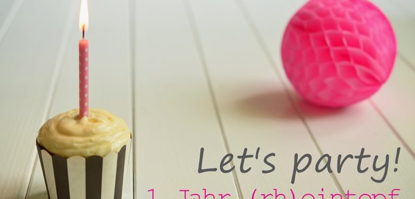 Bloggeburtstag, Himbeer-Cupcakes und Give-Aways!