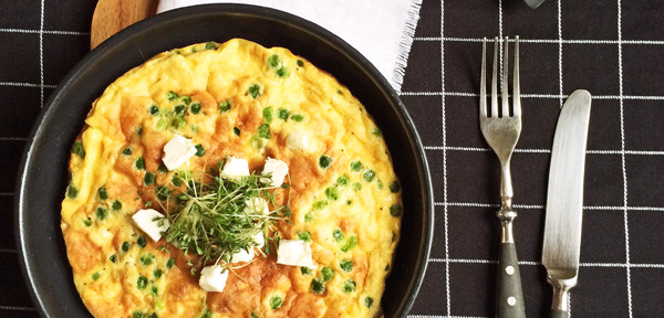 Erbsen-Schafskäse-Frittata (so lecker schmeckt Low-Carb – die Bikinifigur lässt grüßen!)
