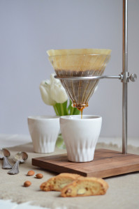 Ouver Coffeestation mit Mandel-Kardamom-Biscotti