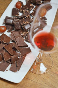 Rotwein zu Schokolade