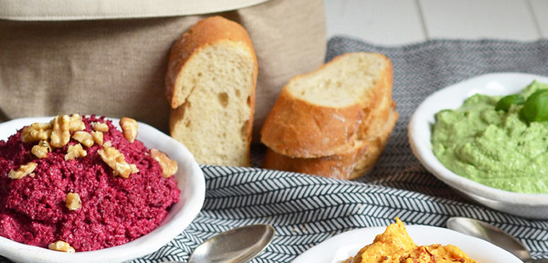 Dreierlei Dips für die Party | Die Lebensmittelampel kulinarisch interpretiert