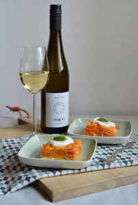 Süßkartoffel-Tortilla mit Riwsling Juwel von Weingut Eller