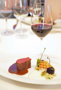 Rehmedaillons mit Nederburg Pinotage